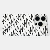 Hedendaags design in zwart en wit Case-Mate iPhone case (Achterkant (horizontaal))