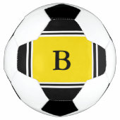 Hedendaags Design-Zwart/Geel Voetbal (Voorkant)