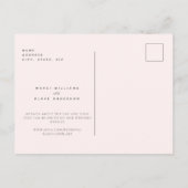 Hedendaags Eenvoudig gestroomlijnd monogram zwart Uitnodiging Briefkaart (Achterkant)