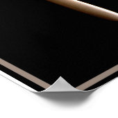 Hedendaags eten op vorken Kunstprint Poster (Hoek)