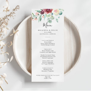 Hedendaags Eucalyptus Bloemendiner Menu