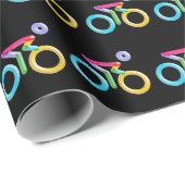 hedendaags fietsenlijstgrafisch cadeaupapier (Rol Hoek)