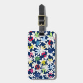 Hedendaags flessenpatroon bagagelabel (Voorkant verticaal)