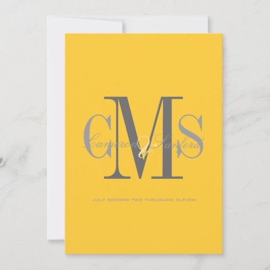 Hedendaags + Geel/Geel + Grijs Kaart (Voorkant)