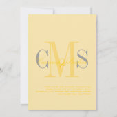 Hedendaags + Geel/Geel + Grijs Kaart (Achterkant)