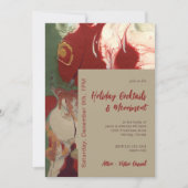 Hedendaags geschilderd Abstract feestje Kaart (Voorkant)