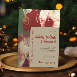 Hedendaags geschilderd Abstract feestje Kaart