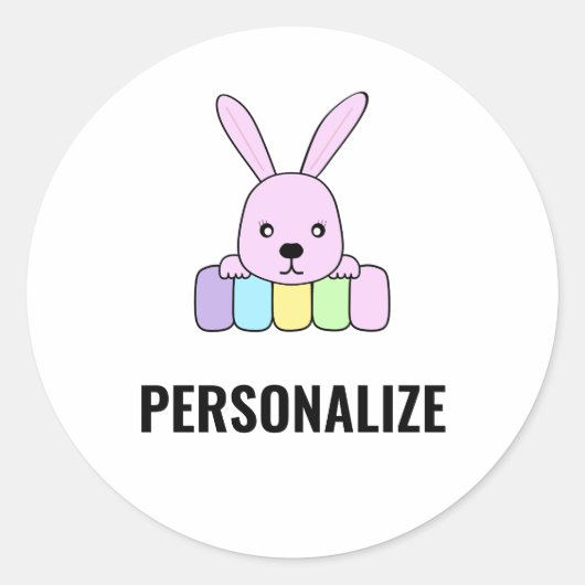 Hedendaags, gestroomlijnd, elegant & bewerkbaar ronde sticker (Voorkant)