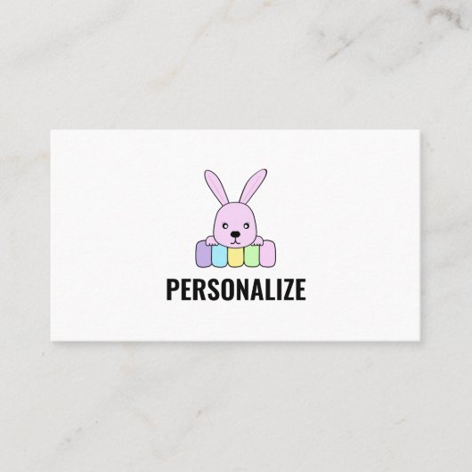 Hedendaags, gestroomlijnd, elegant & bewerkbaar visitekaartje (Voorkant)