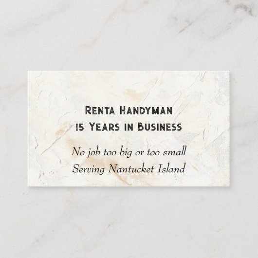 Hedendaags getextureerd achtergrond Visitekaartje (Voorkant)