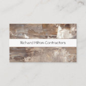 Hedendaags getextureerd contractor Visitekaartje (Voorkant)
