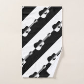 Hedendaags gitaarpatroon bad handdoek (Handdoek)