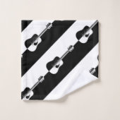 Hedendaags gitaarpatroon bad handdoek (Wasdoekje)