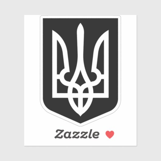 Hedendaags Grafisch Embleem van Oekraïne's Tryzub Sticker (Vel)