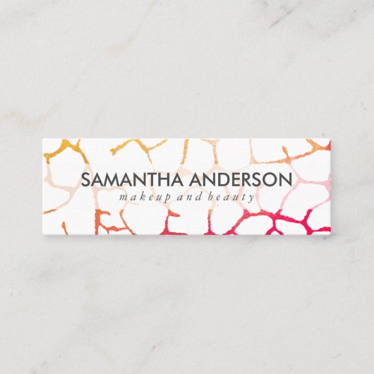 Hedendaags grafisch patroon mini visitekaartje (Voorkant)