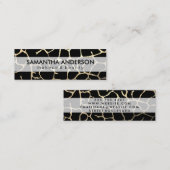 Hedendaags grafisch patroon mini visitekaartje (Voorkant / Achterkant)