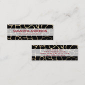 Hedendaags grafisch patroon mini visitekaartje (Voorkant / Achterkant)