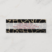 Hedendaags grafisch patroon mini visitekaartje (Achterkant)