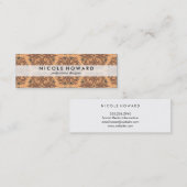 Hedendaags grafisch patroon mini visitekaartje (Voorkant / Achterkant)