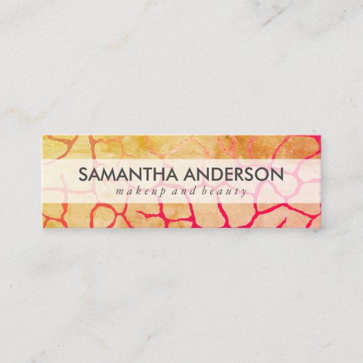 Hedendaags grafisch patroon mini visitekaartje (Voorkant)