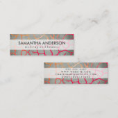 Hedendaags grafisch patroon mini visitekaartje (Voorkant / Achterkant)