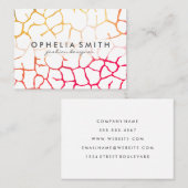 Hedendaags grafisch patroon visitekaartje (Voorkant / Achterkant)