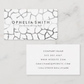 Hedendaags grafisch patroon visitekaartje (Voorkant / Achterkant)