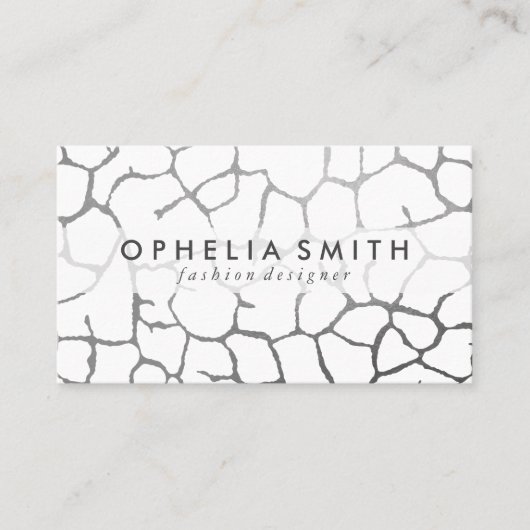 Hedendaags grafisch patroon visitekaartje (Voorkant)