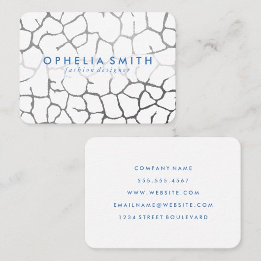 Hedendaags grafisch patroon visitekaartje (Voorkant / Achterkant)