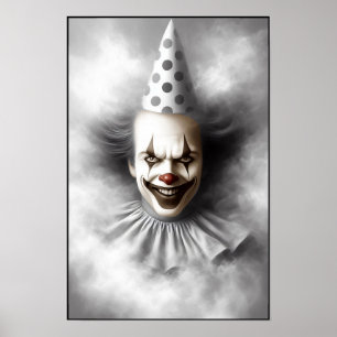 Hedendaags Griezeld Grimas Portret Poster
