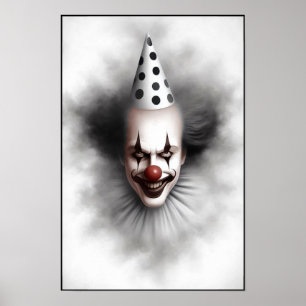 Hedendaags Griezeld Grimasportret Poster