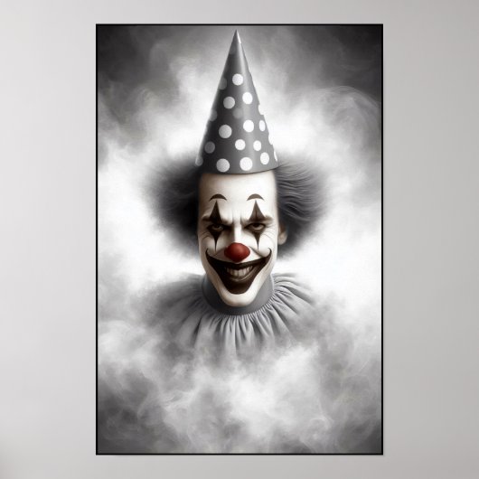 Hedendaags Griezeld Grimasportret Poster (Voorkant)