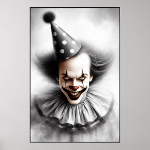 Hedendaags Griezeld Grimasportret Poster