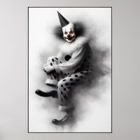 Hedendaags Griezeldreigende Clown Portret