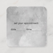 Hedendaags grijs loyauteits- / afspraakkaart klantenkaartje (Achterkant)