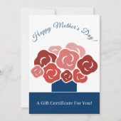 Hedendaags Happy Mother's Day Boeket Cadeaubon (Voorkant)