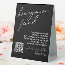 Hedendaags Honeymoon Fonds QR Code Black
