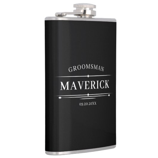 Hedendaags huwelijksgeschenk voor bruidsjonkers Kl Heupfles (Rechts)