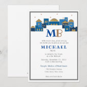 Hedendaags Jeruzalem – Bar Mitswa Uitnodiging (Voorkant / Achterkant)