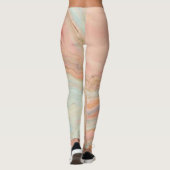 Hedendaags & jeugdig perzikpatroon leggings (Achterkant)