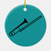 Hedendaags Jeugdorkest Trombone Versiering Keramisch Ornament (Achterkant)