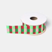 Hedendaags kerst dambordpatroon grosgrain lint (Spoel)