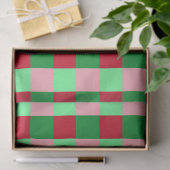 Hedendaags kerst dambordpatroon tissuepapier (Geschenk)