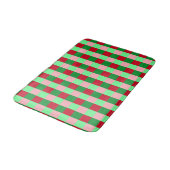 Hedendaags kerstblokpatroon badmat (Gekanteld)