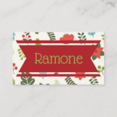 Hedendaags kerstfeest plaatskaartje (Voorkant)