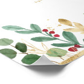 Hedendaags Kerstgroen | Kaarten en cadeaus op maat Poster (Hoek)