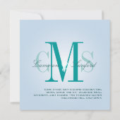 Hedendaags + klassiek/turquoise blauw kaart (Achterkant)