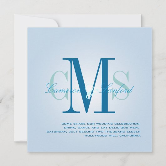 Hedendaags + Klein/blauwgroen blauw Kaart (Achterkant)