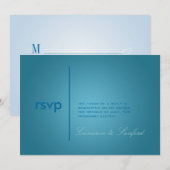 Hedendaags + Klein/blauwgroen blauw Kaart (Voorkant / Achterkant)