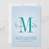 Hedendaags + Klein/blauwgroen blauw Kaart (Achterkant)